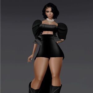 Chic Black Off-Shoulder Dress